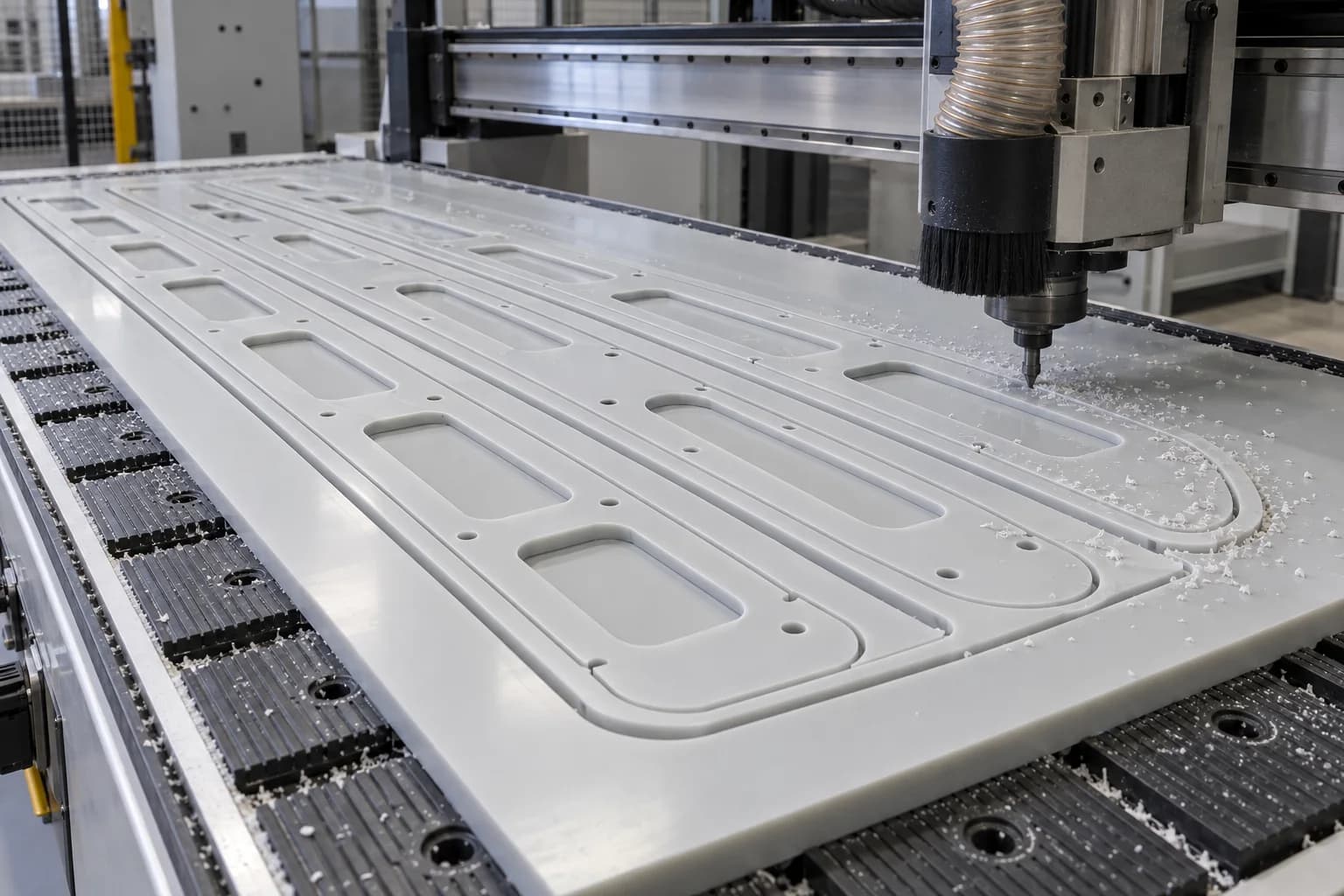 PP CNC Routing - عملية تصنيع PP توضيحية