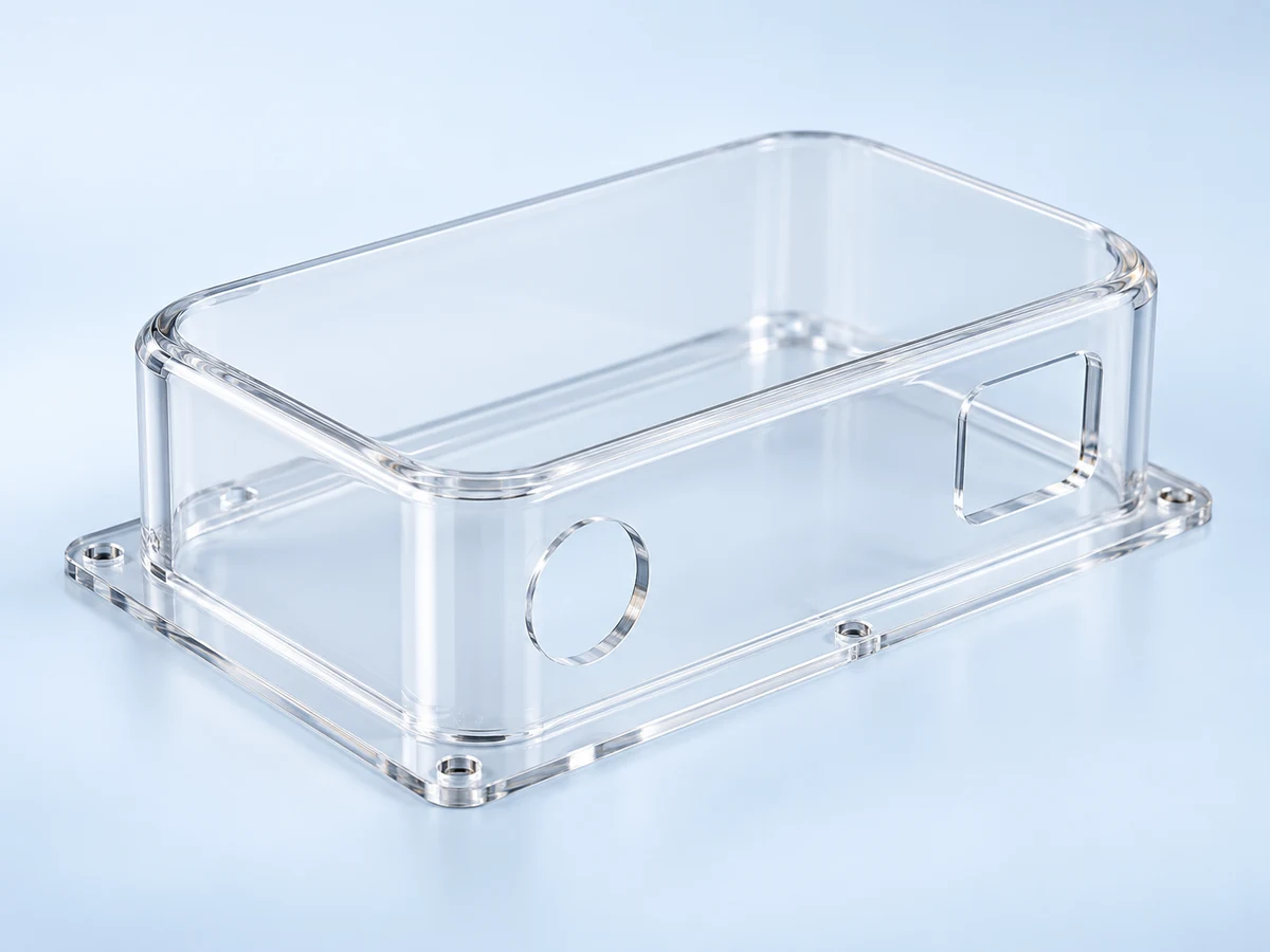 Illustrative acrylic instrument covers made from PMMA