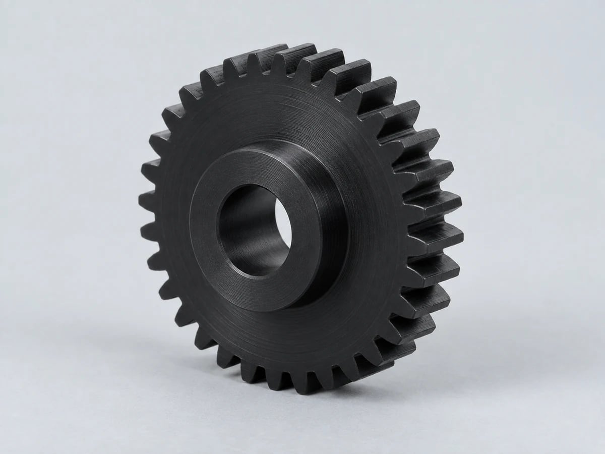 Illustrative CNC machined acetal gears