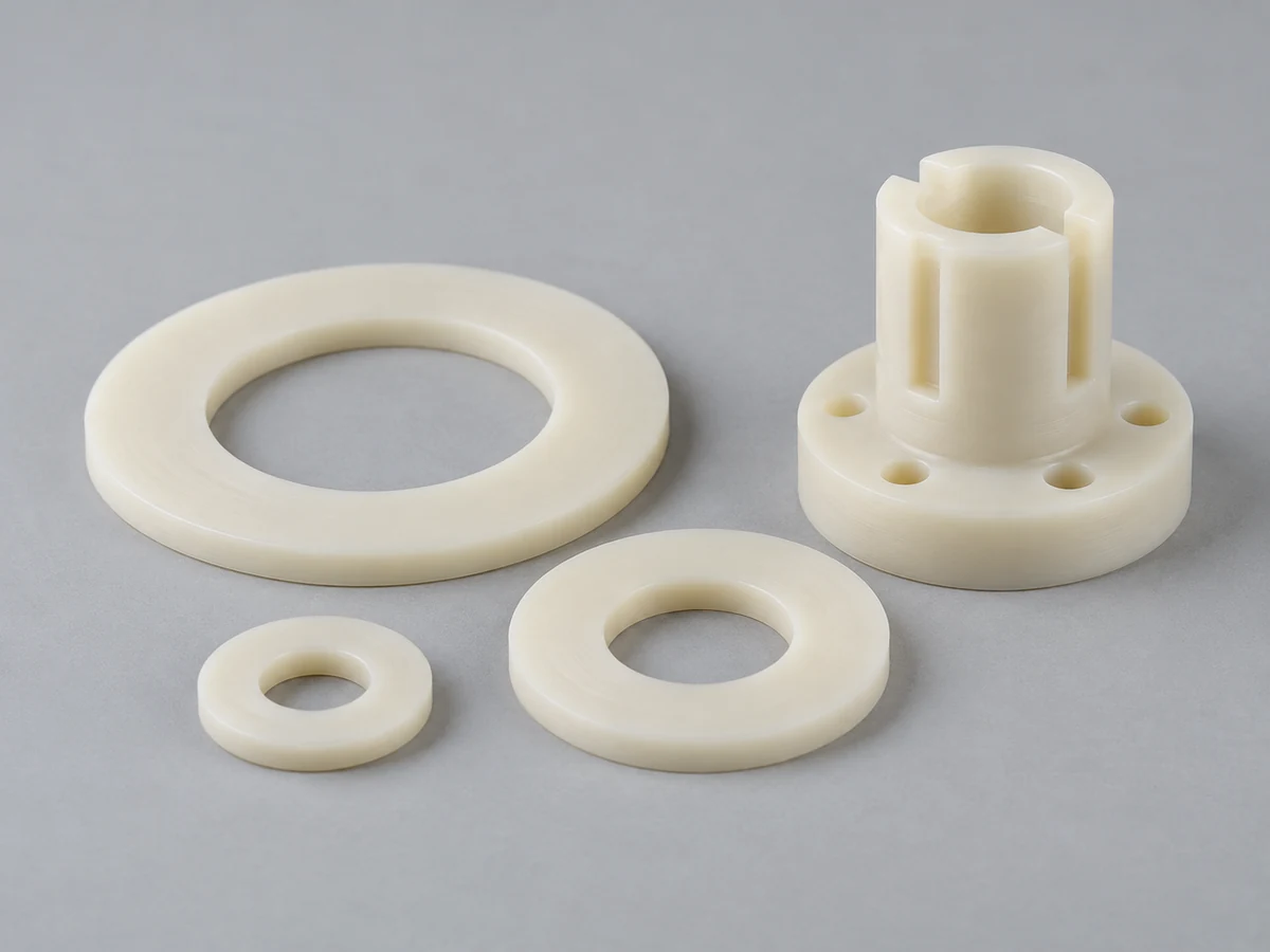 CNC 加工ナイロンワッシャーの例