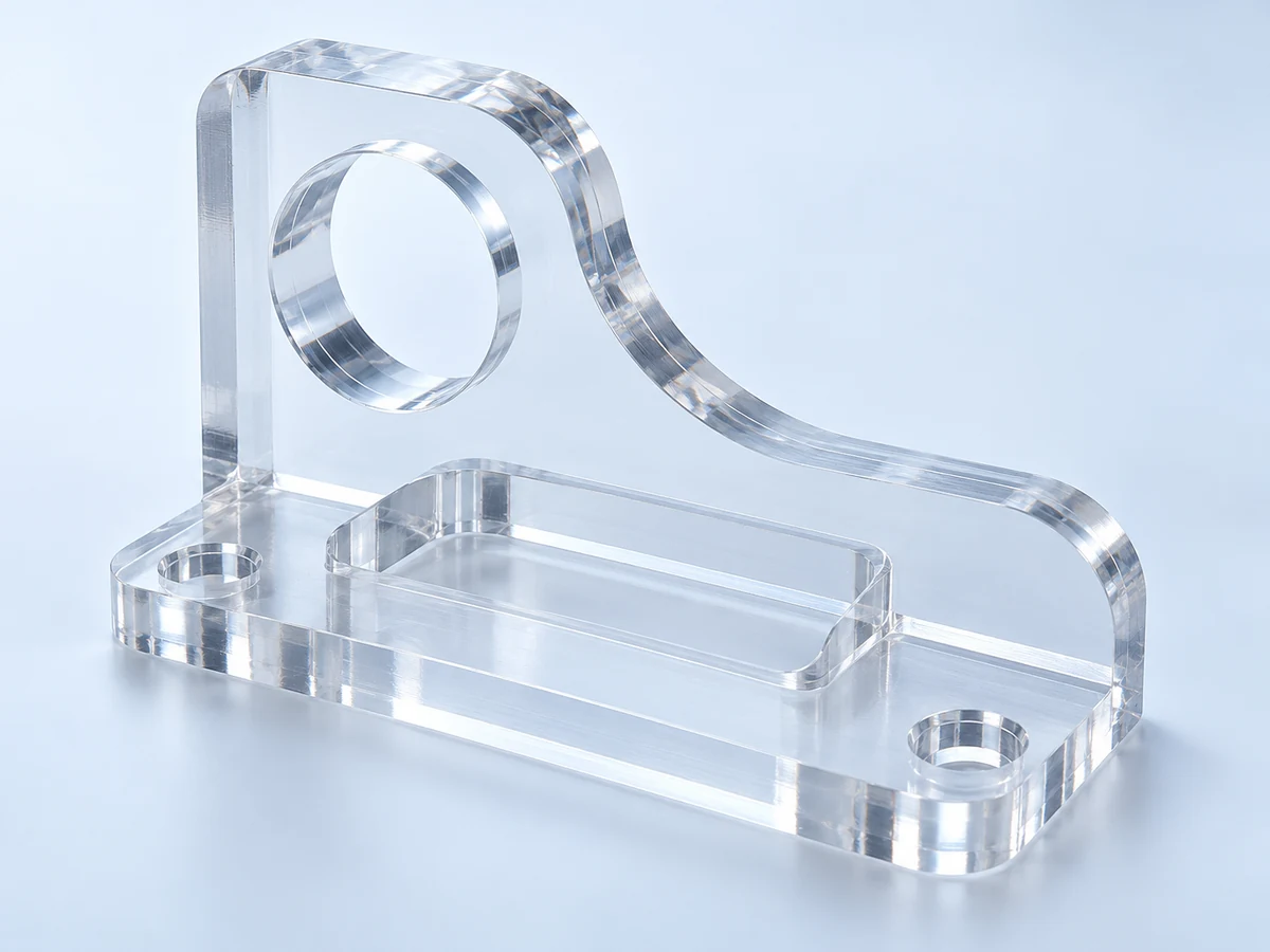 Illustrative custom cnc acrylic components made from PMMA