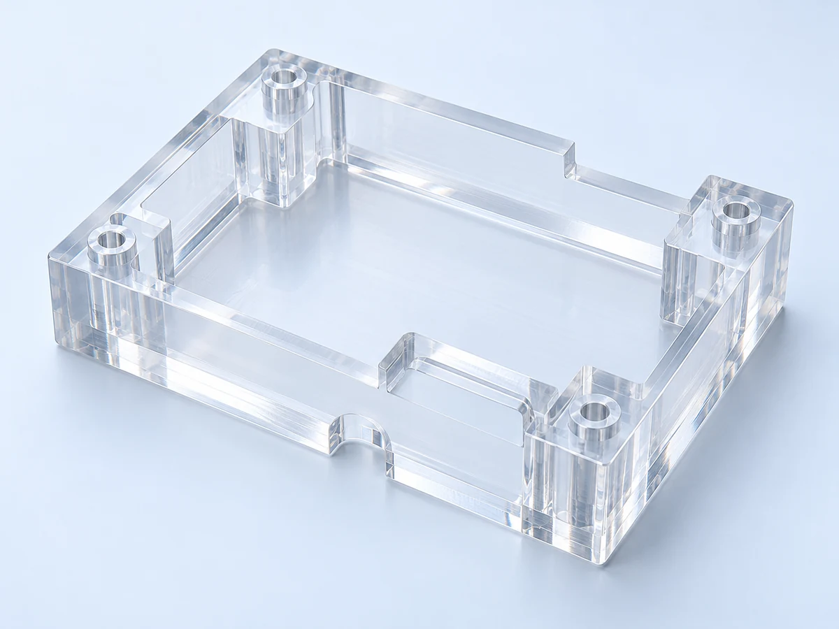 Illustrative acrylic housings made from PMMA
