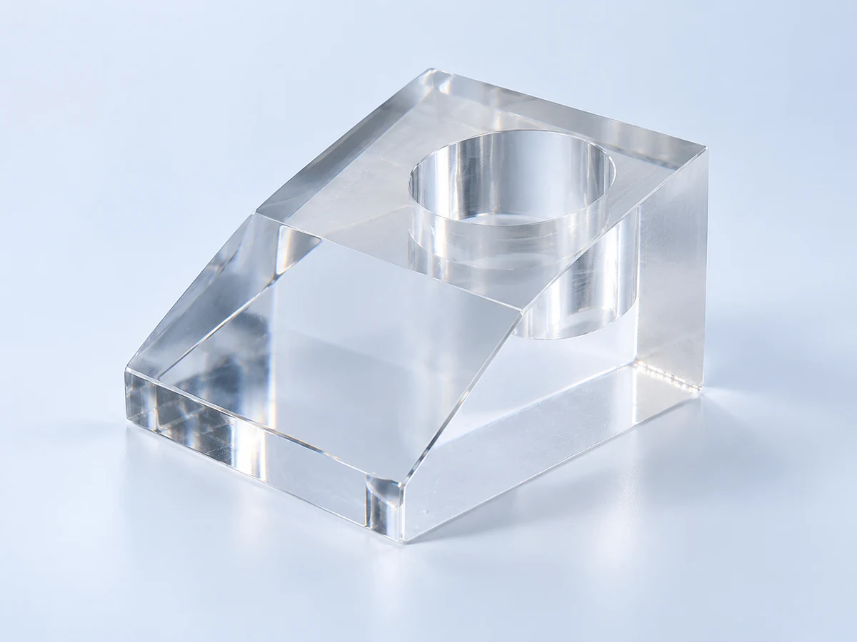 Illustrative acrylic optical blocks made from PMMA