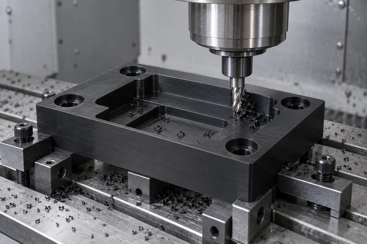 Illustration de fraisage CNC HDPE