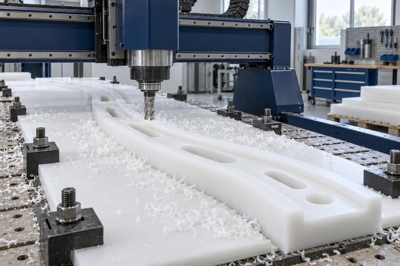 Illustration du routage CNC HDPE