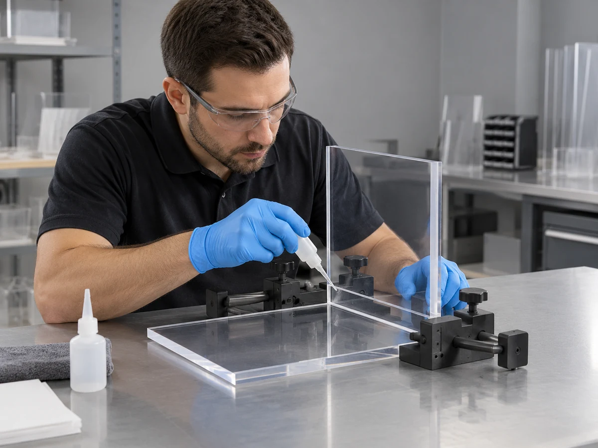 Illustrative plastic bonding for custom plastic fabrication