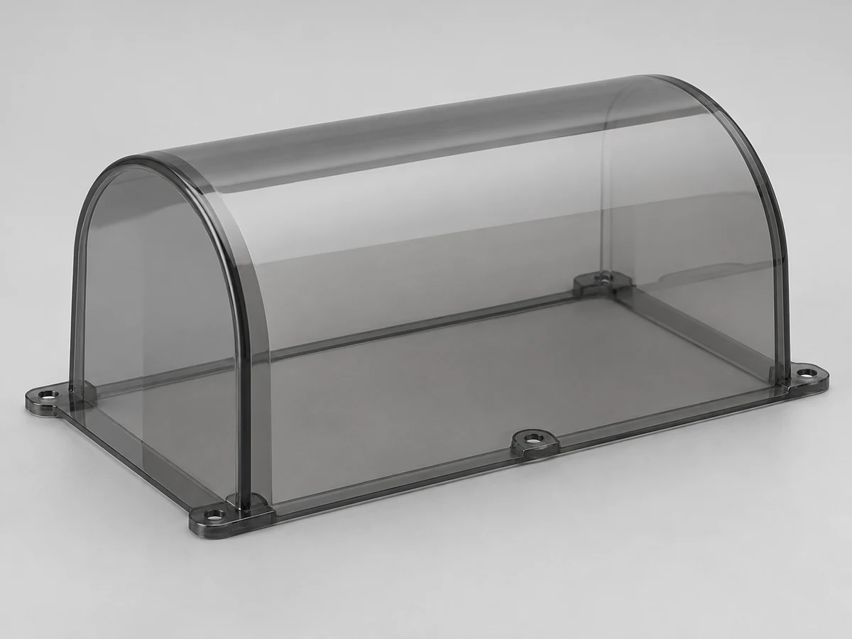 Illustrative plastic covers for custom plastic fabrication