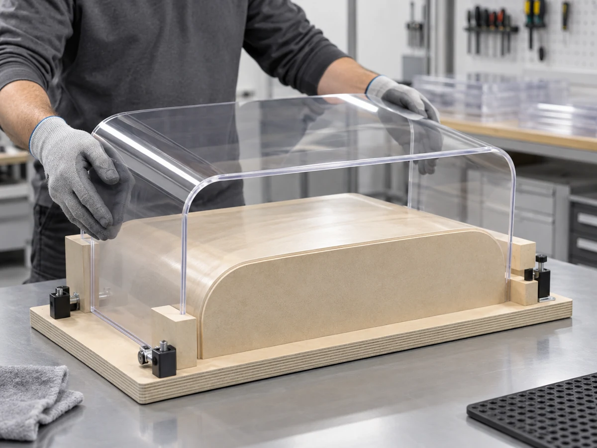 Illustrative plastic bending & forming for custom plastic fabrication
