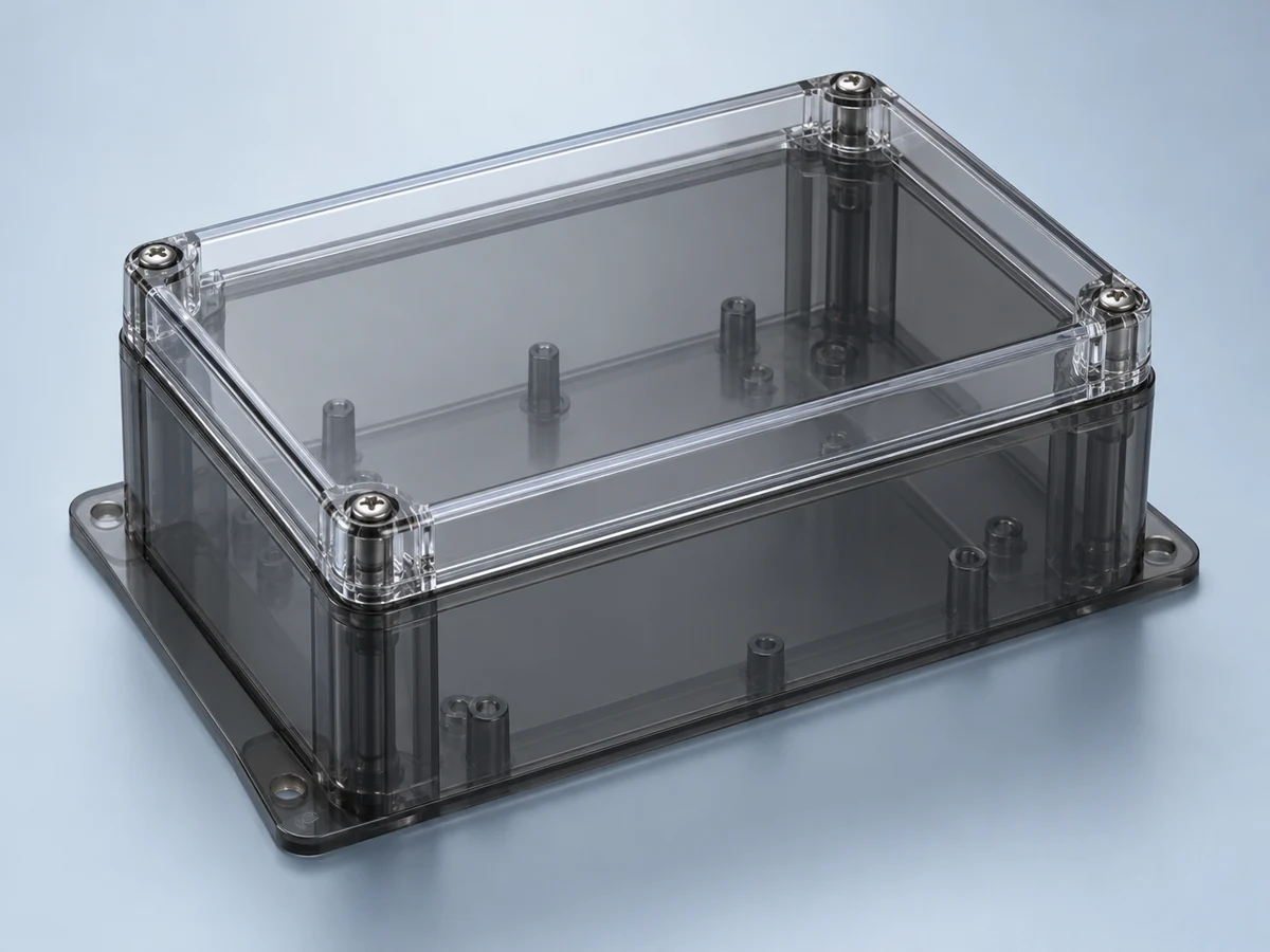 Illustrative custom polycarbonate enclosures