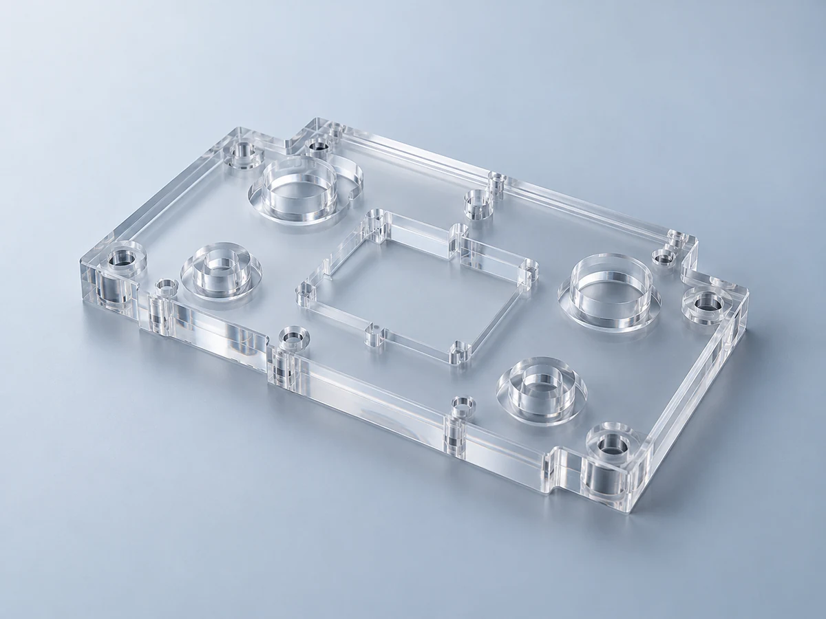 Illustrative custom polycarbonate fixtures