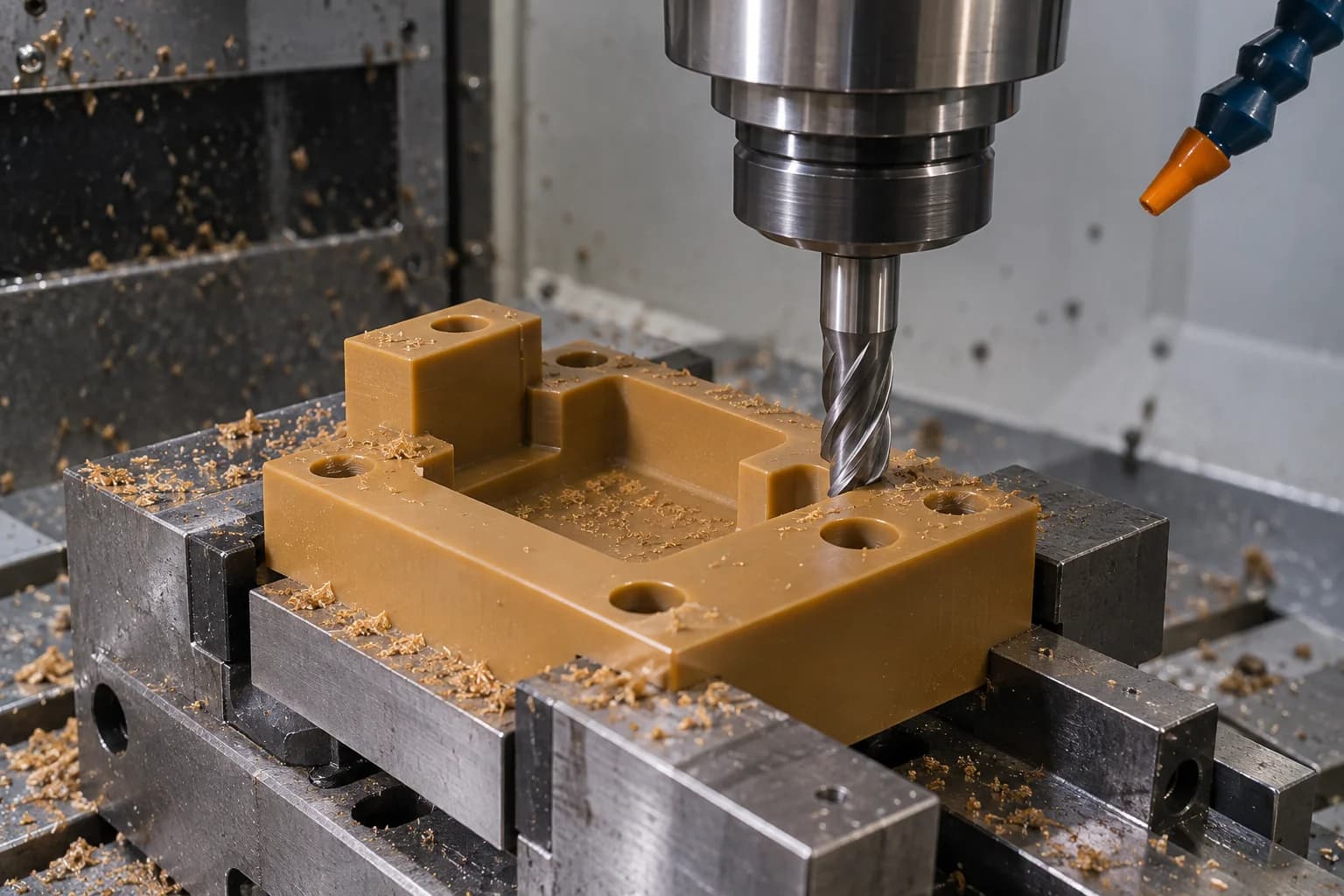 Torlon CNC Milling โ illustrative Torlon machining process